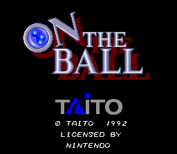 On the Ball Title Screen